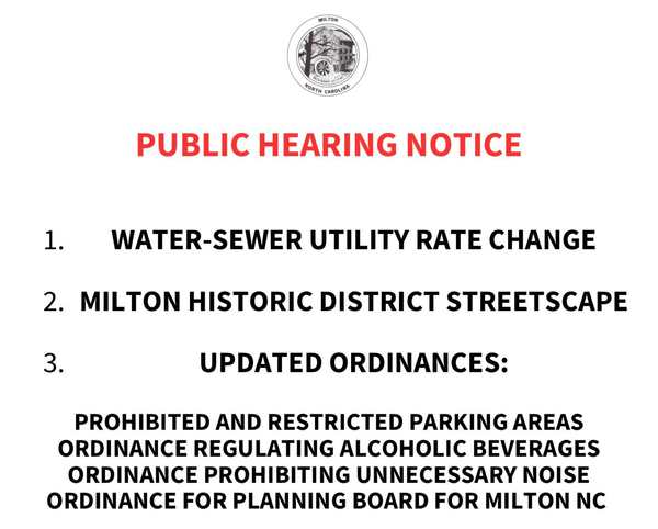 Milton Proposes $3 Increases to Water and Sewer Base Rates