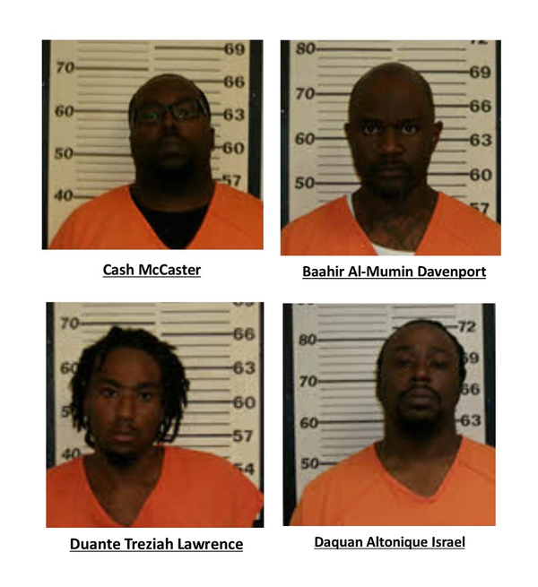 Four Arrested in Caswell May 14