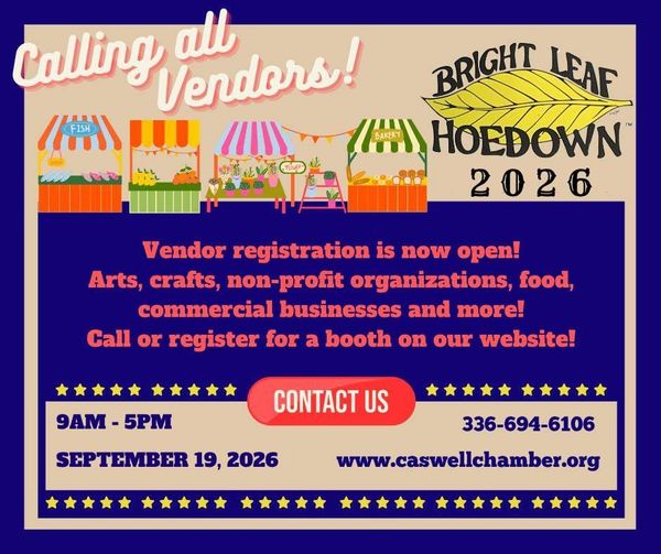 Vendor Registration Opens for September Bright Leaf Hoedown