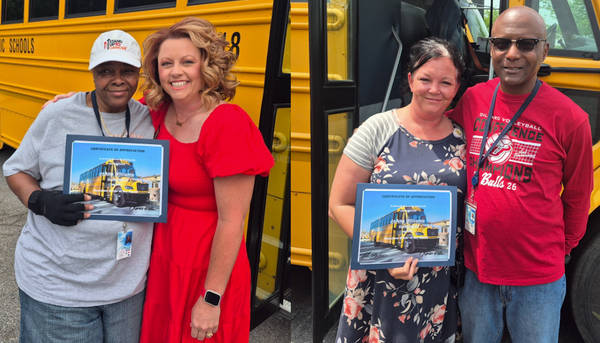 Caswell Schools Recognizes Drivers of Month for May