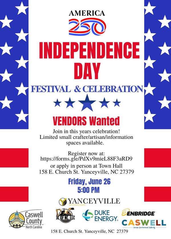 Vendors Welcome to Register for June 26 Fireworks Display