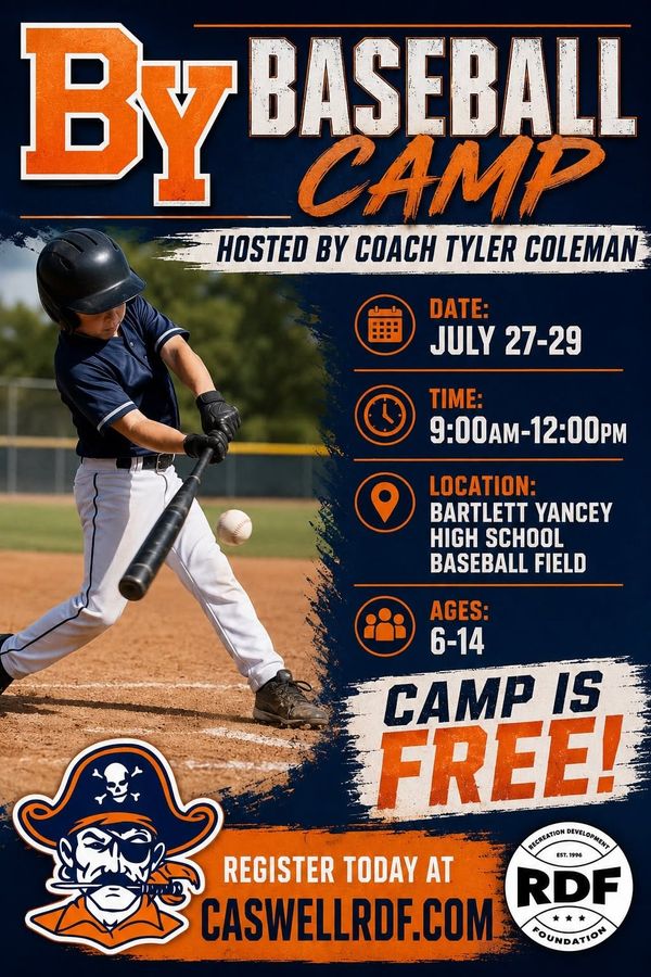 Baseball Camp Begins July 27