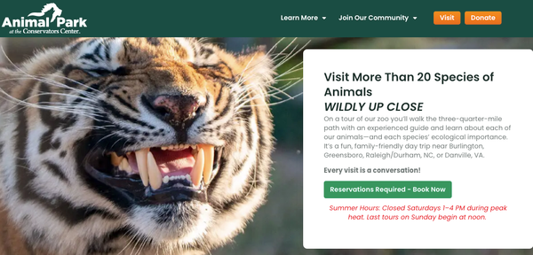Animal Park Hosting Free Educator's Days August 11, 12