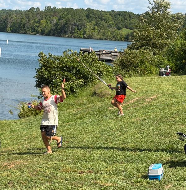 Kids Fish at Farmer Lake