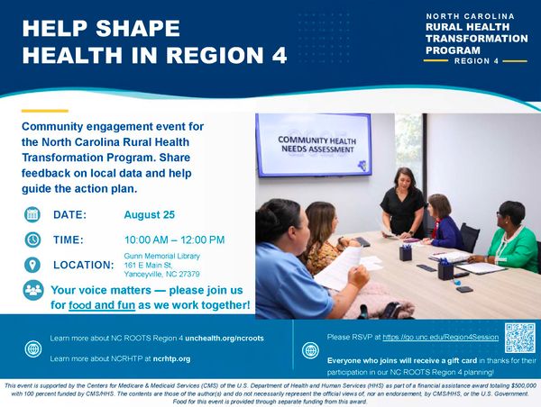 Caswell Invited to Inform Regional Action Plan Focused on Rural Health Transformation