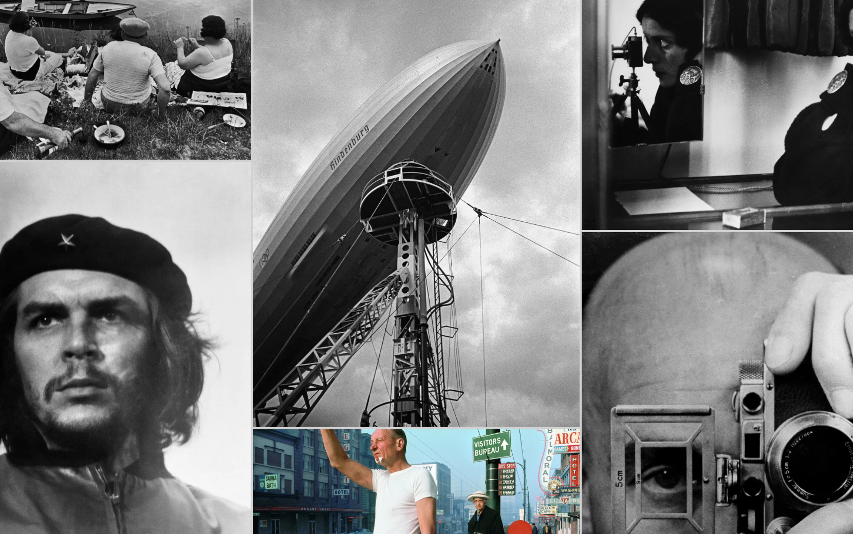 cutout of a collage of famous images taken with Leica cameras