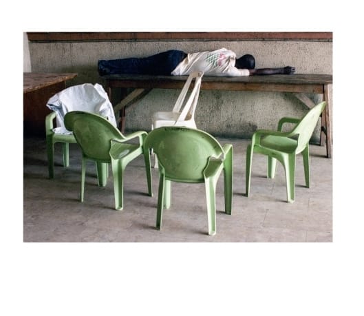 from the book "Blind Spot" an image of a man on the table as loosely described in the image's caption