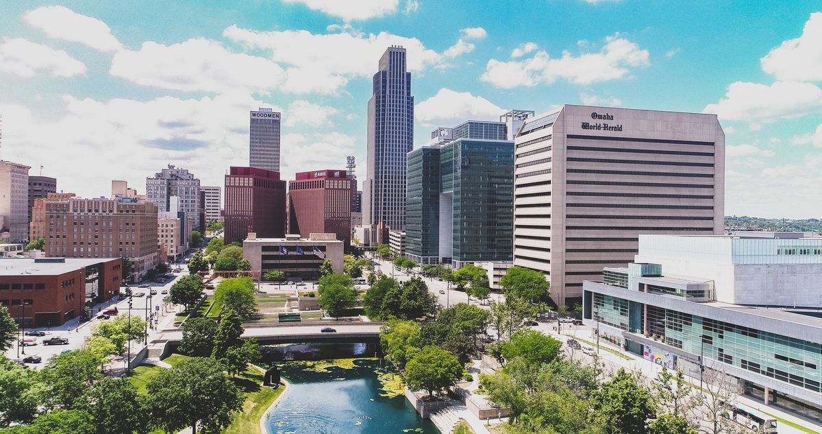 A photo of the skyline of Omaha, NE