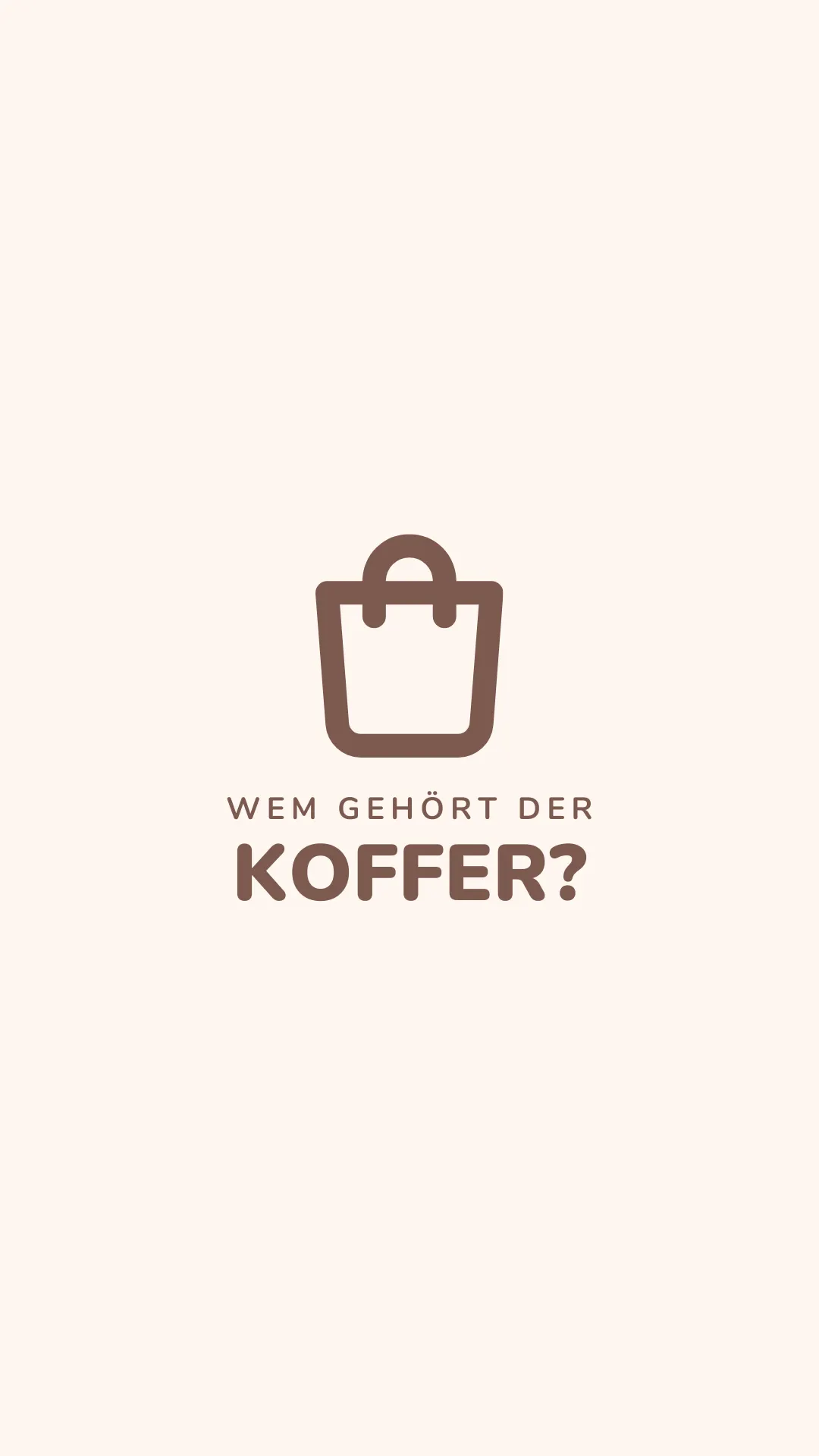 Wem gehört der Koffer?