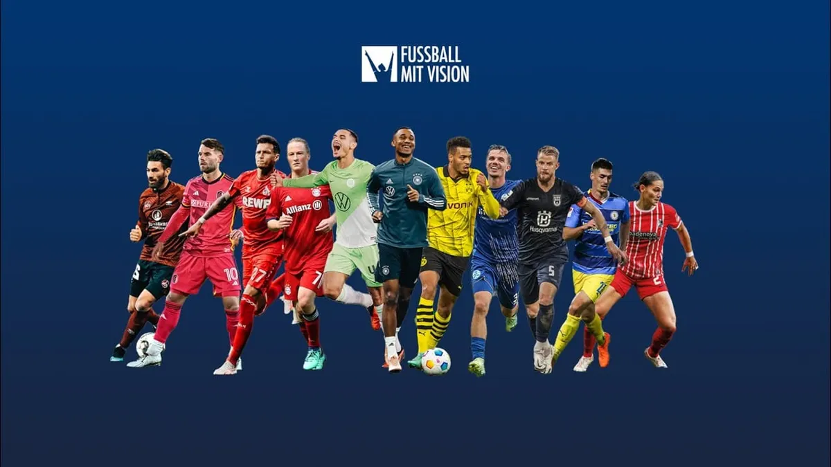 EM 2024 Aktion mit Profi-Fußballern aus Deutschland