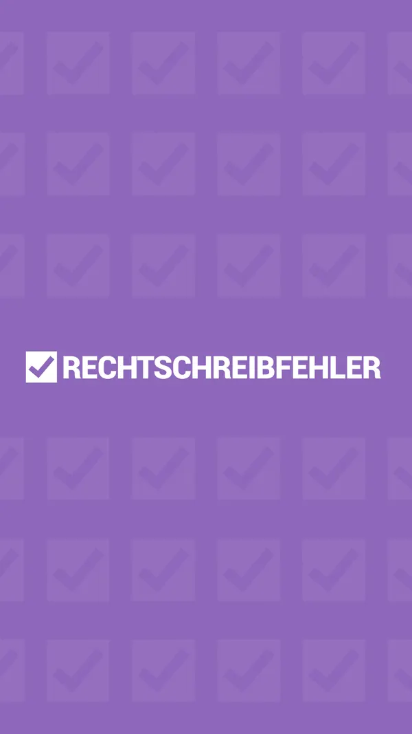 Rechtschreibfehler