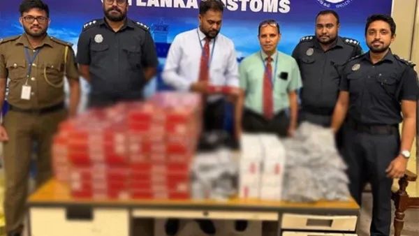 சட்டவிரோத பொருட்களுடன் கட்டுநாயக்க விமான நிலையத்தில் ஐவர் கைது!