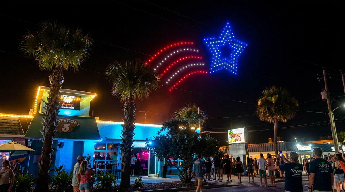 Tonight: 250 drones over Cocoa Beach