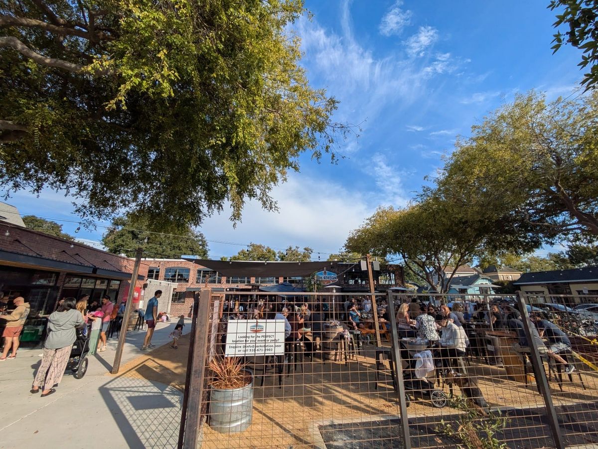 Beer, dogs, kids, and fancy sandwiches taking the place of car tires on Park Street