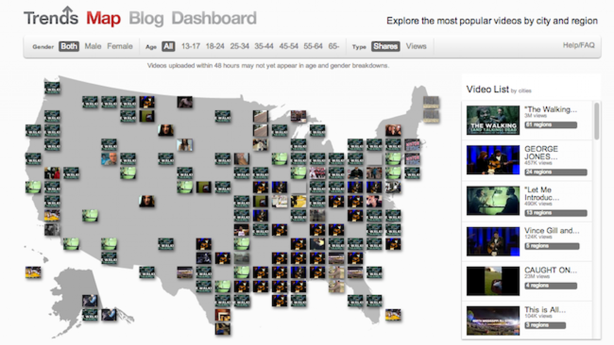 YouTube Launches Trends Map, So You Can See What Others Are Watching