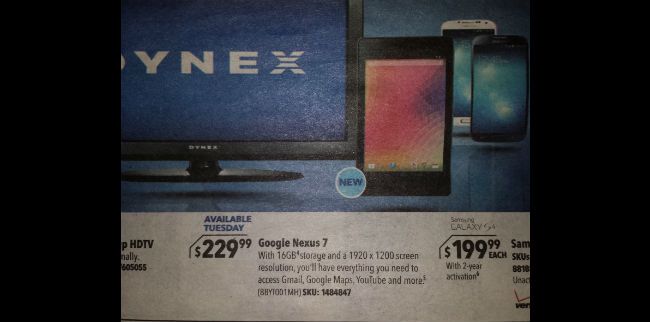 New Nexus 7 leaks confirm price, provide high-res view of tablet