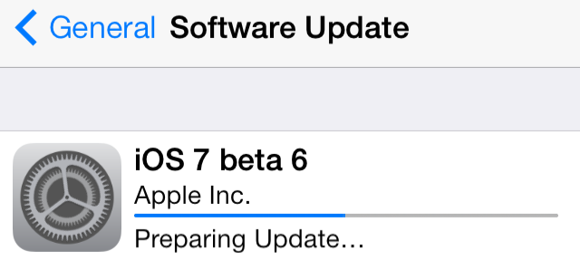 Apple Rolls Out iOS 7 Beta 6 to Developers, A Small 13MB Update