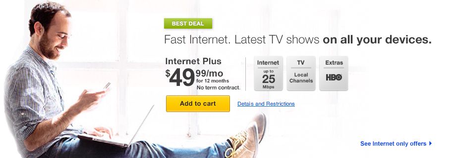 Comcast Launching Internet Plus, An HBO/Internet Bundle With Minimal TV Access