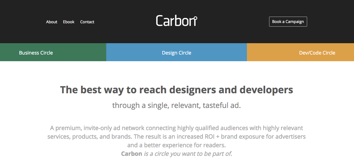 We've Joined Carbon Ads