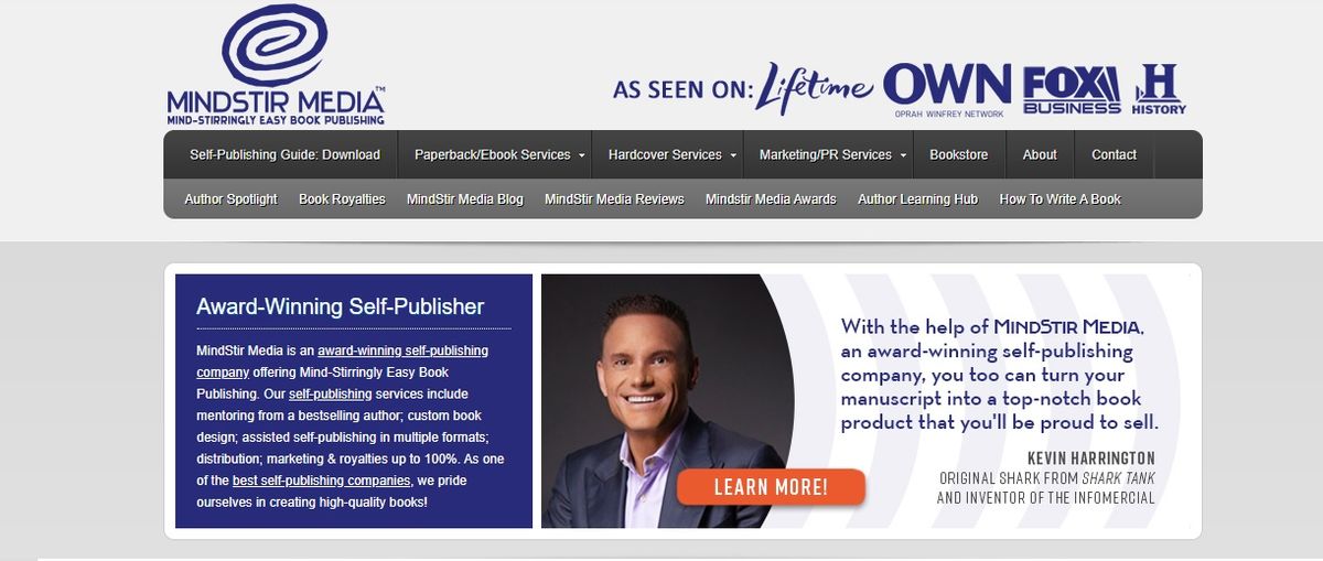 Shark Tank investor Kevin Harrington endorses self-publishing company MindStir Media