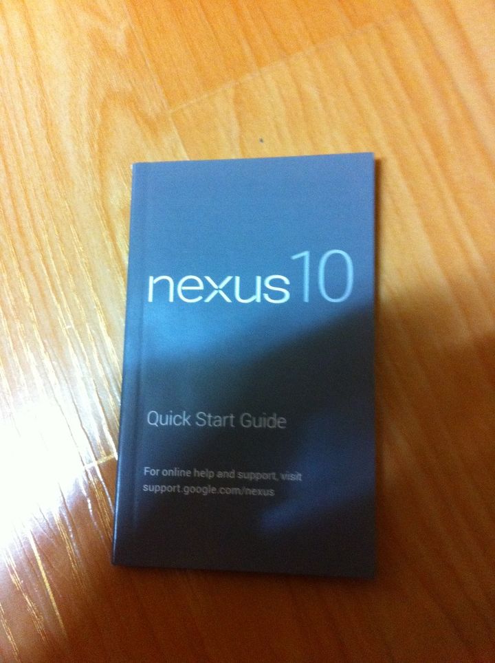 Nexus 10 User Guide Leaks, Confirms Device