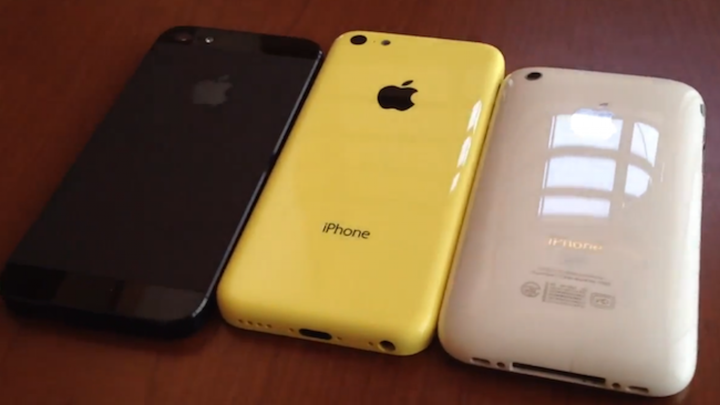 VIDEO: iPhone 5C Compared to Previous Generation iPhones