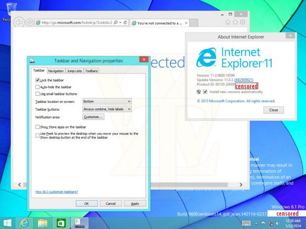 Windows 8.1 Update May Bring Windows Store Apps to the Desktop Taskbar