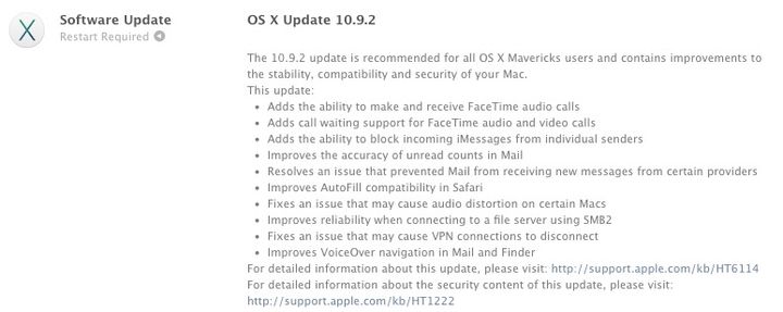 Apple Releases OS X 10.9.2, Fixes Major SSL Vulnerability