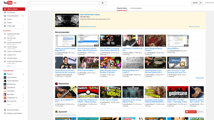 YouTube Pushes Out New Redesign, Puts Emphasis on Playlists