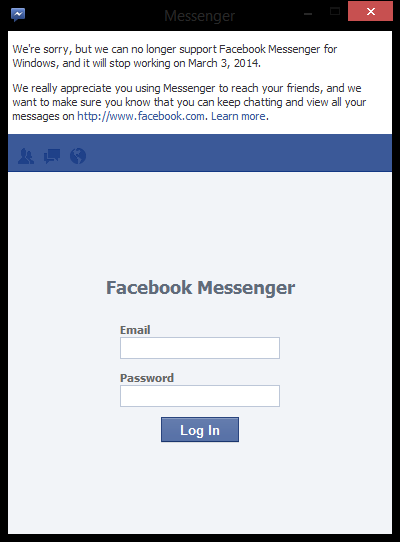 Facebook Ending Support for Dedicated Messenger Application for Windows on March 3rd