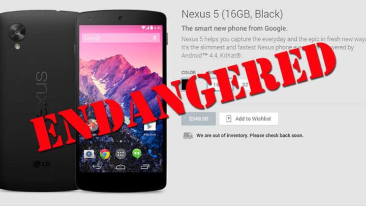 Google: Nexus 5 Still Available in 2015