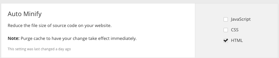 cloudflare-auto-minify