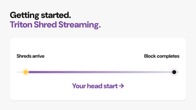 Getting started with Triton Shred Streaming