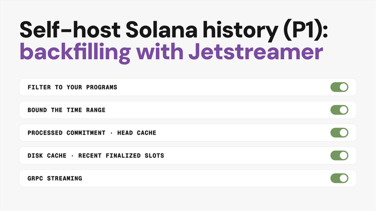 Self-hosting Solana history (P1): step-by-step walkthrough for Jetstreamer x Old Faithful