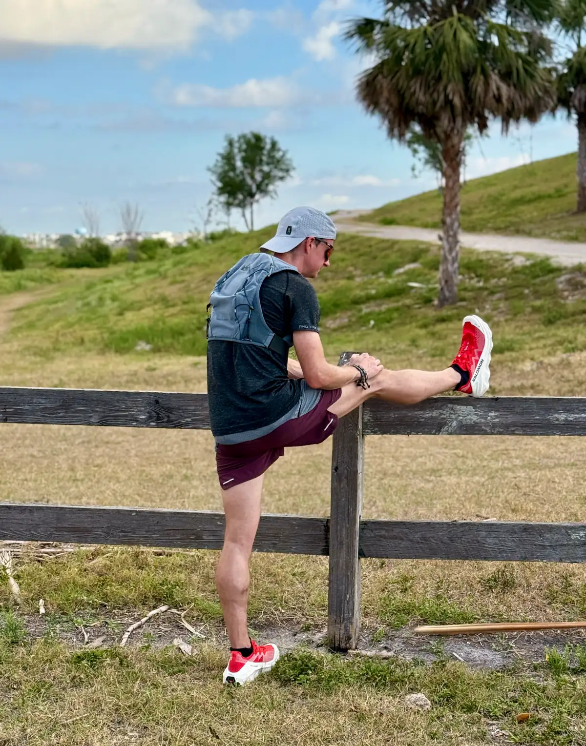 Salomon S-Lab Ultra Glide Review - Alastair stretching
