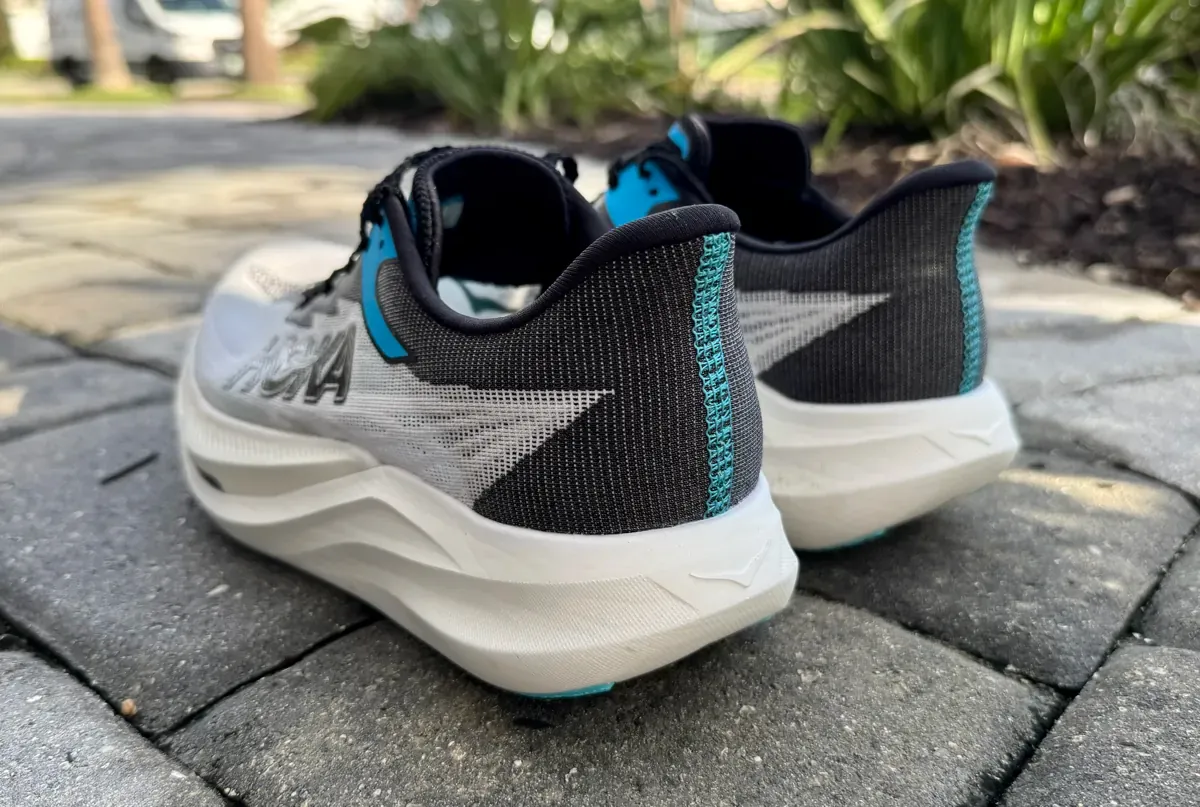 articulated heel counter and more padding in the collars