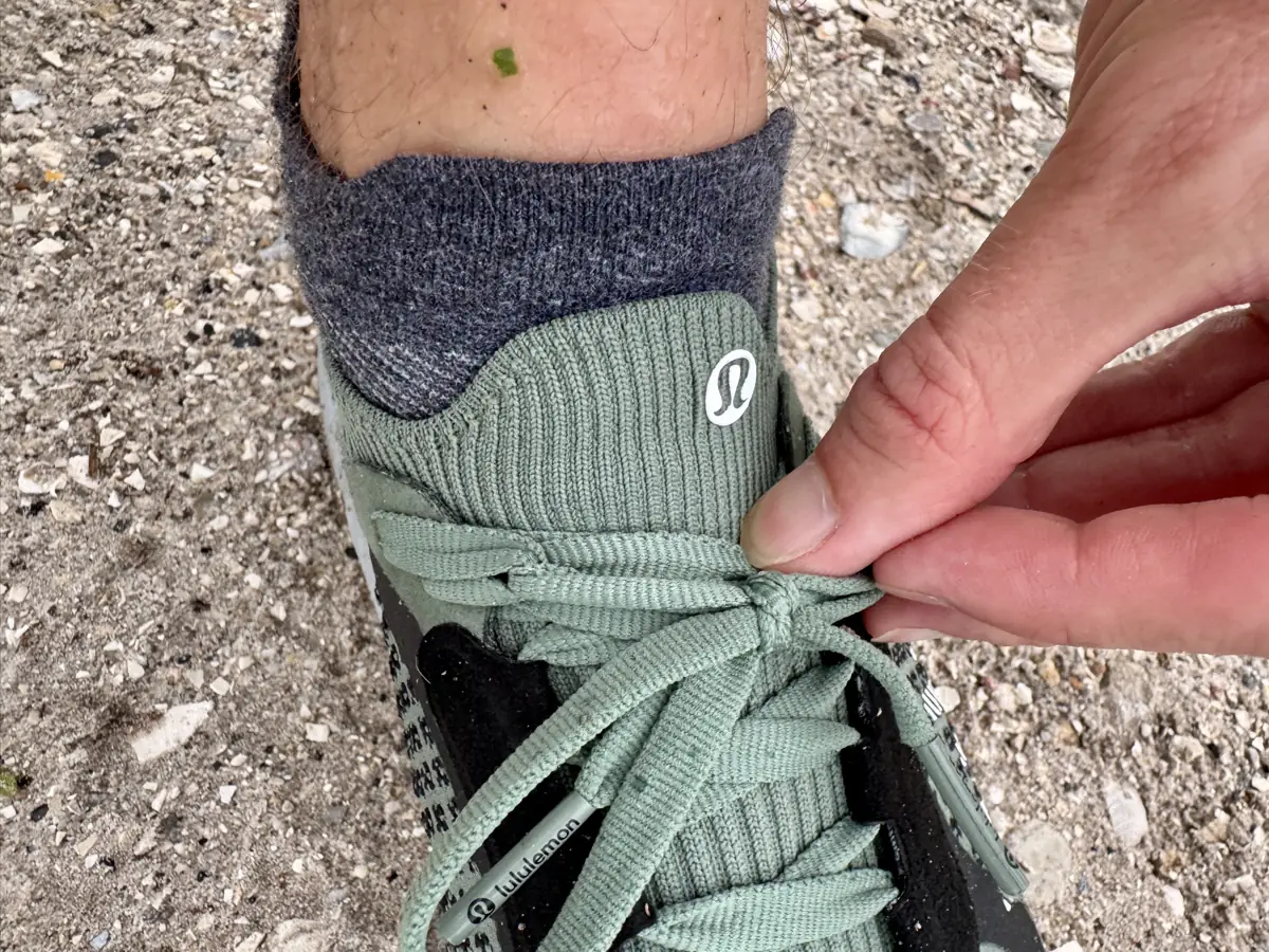 A lack of tongue padding can lead to lace bit if you do these up tight enough to fix the heel slip