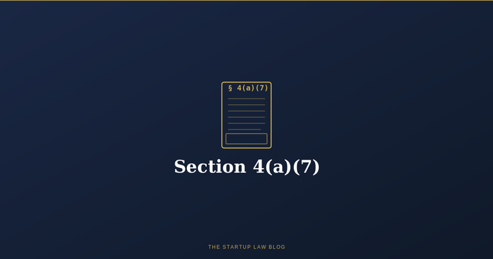 Featured image for The Text of New Section 4(a)(7)