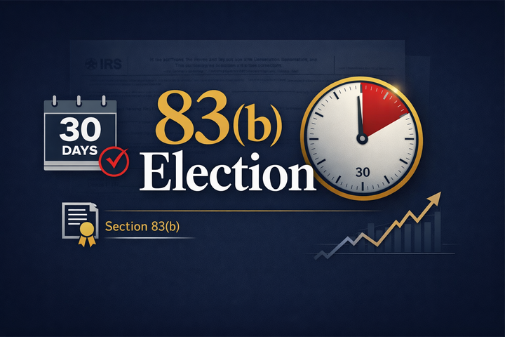 Illustration for The Complete Guide to 83(b) Elections for Startup Founders and Employees