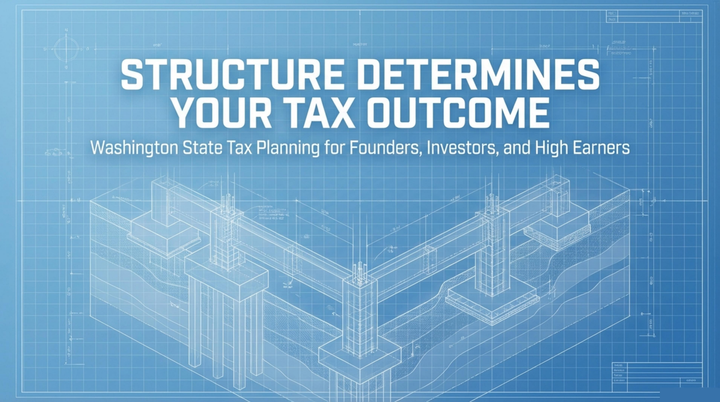 Illustration for Structure Determines Your Tax Outcome: Washington State Tax Planning for Founders, Investors, and High Earners