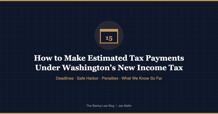 Illustration for How to Make Estimated Tax Payments Under Washington's New Income Tax