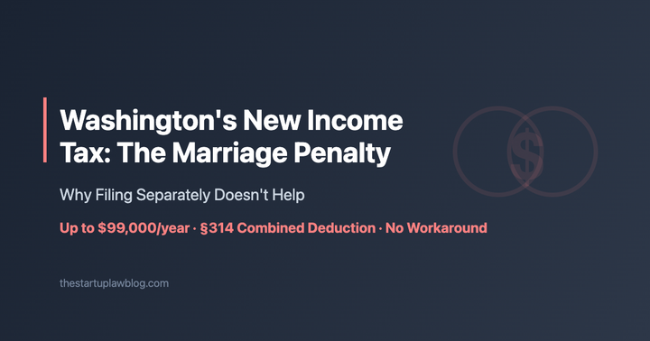 Illustration for Washington's New Income Tax: The Marriage Penalty Explained