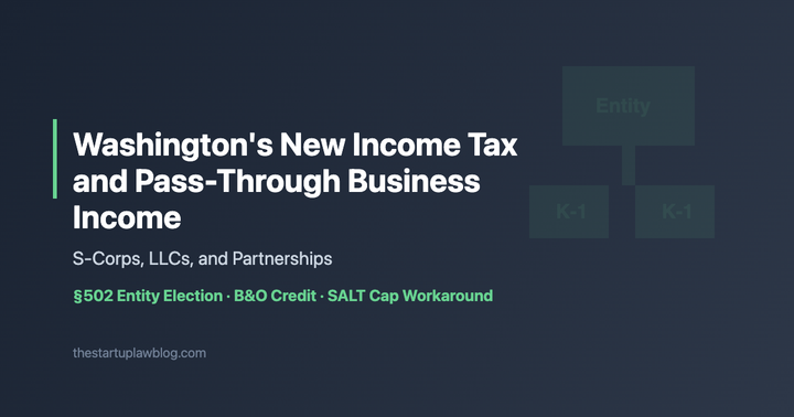 Illustration for Washington's New Income Tax and Pass-Through Business Income: S-Corps, LLCs, and Partnerships