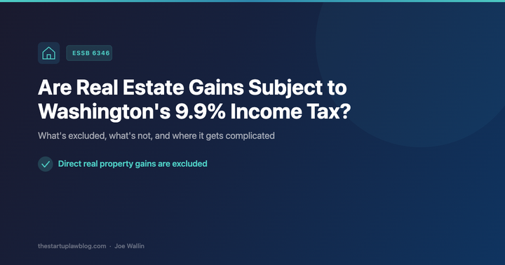 Illustration for Are Real Estate Gains Subject to Washington's New 9.9% Income Tax?