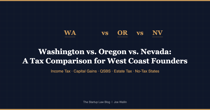 Illustration for Washington vs. Oregon vs. Nevada: A Tax Comparison for West Coast Founders