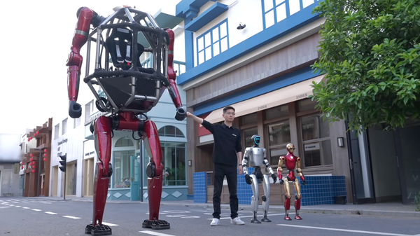 Unitree İçine Binilebilen Dönüşen Mecha Robotu GD01'i Tanıttı