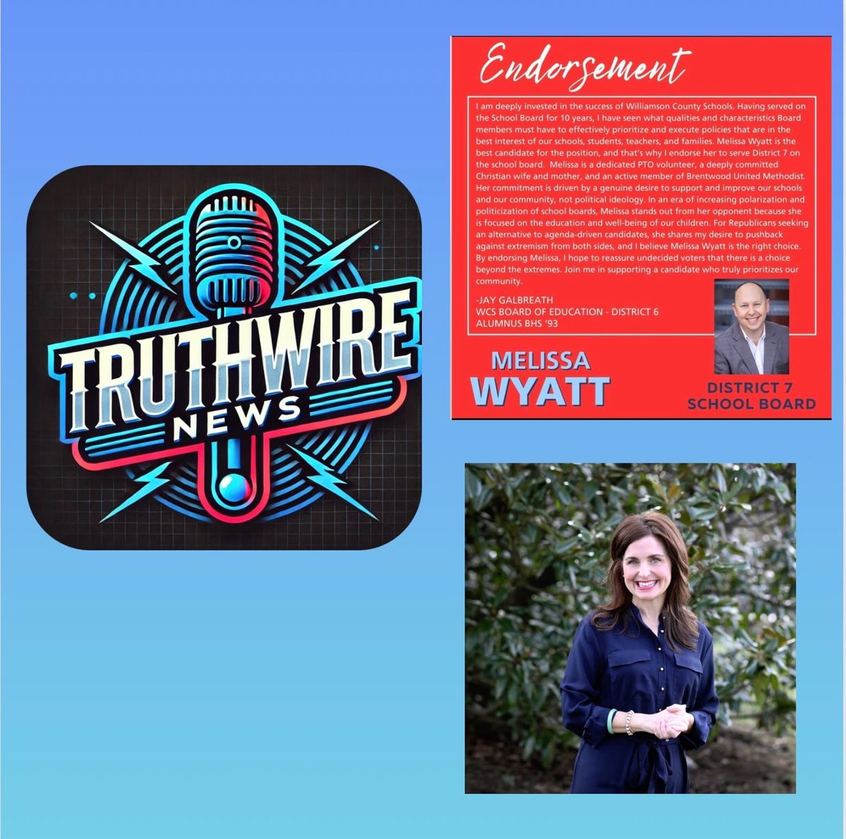 Current Elected Republican Williamson County School Board Member Endorses Progressive Candidate, Brands Republican Candidate As An “Extremist”