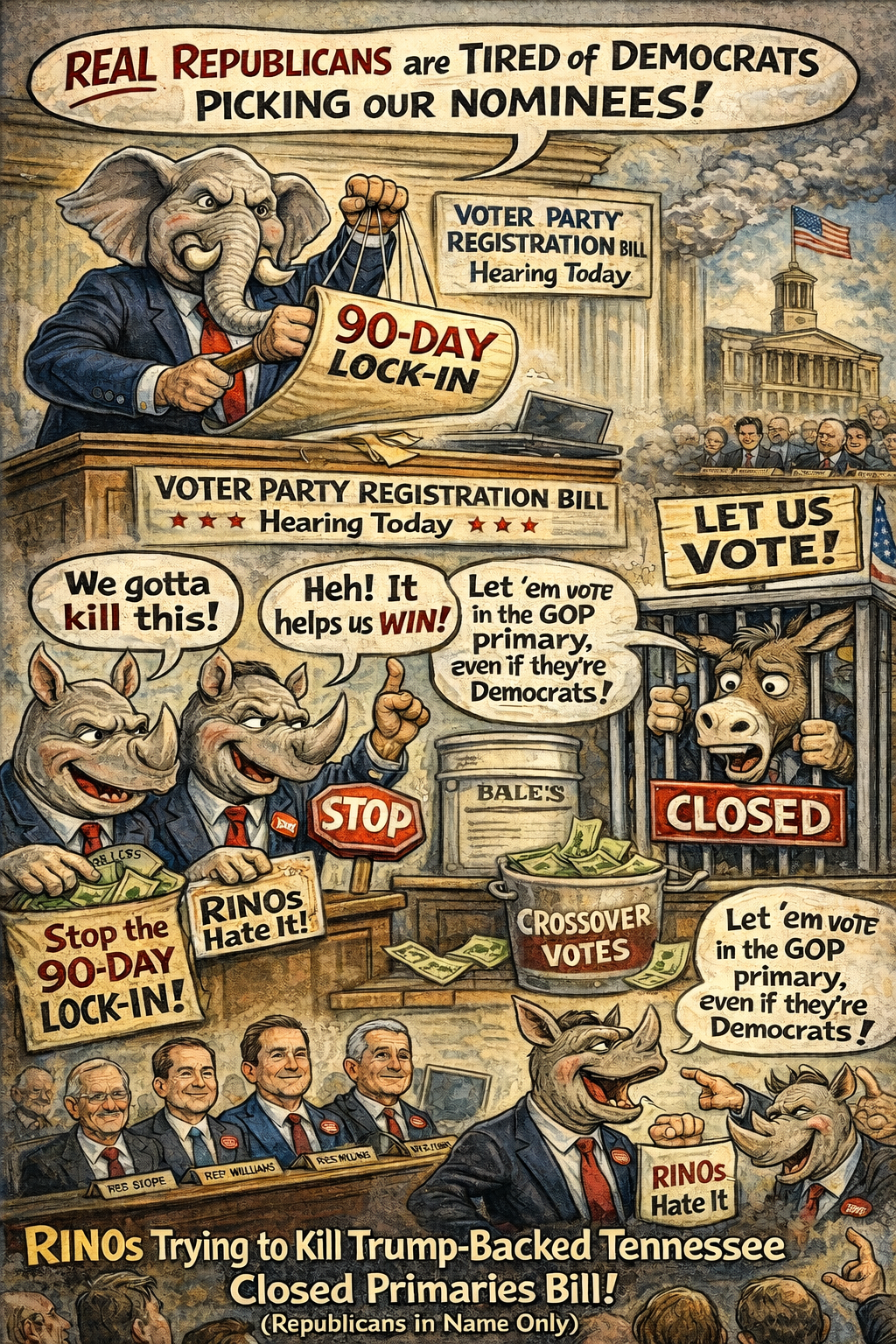 Critical Vote TODAY: Will Tennessee Finally Close Its Primaries and Stop Crossover Voting?