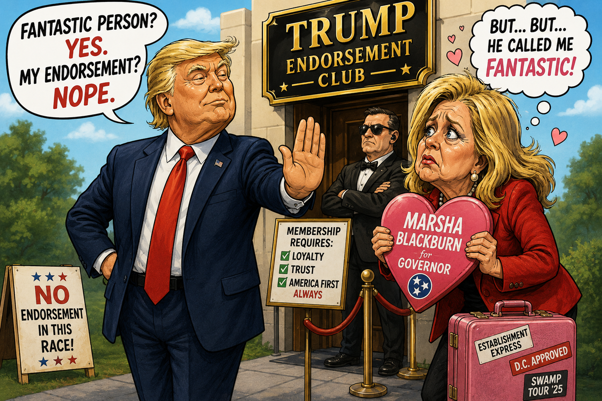 Did Trump Actually Endorse Marsha Blackburn? The Evidence Says Otherwise.