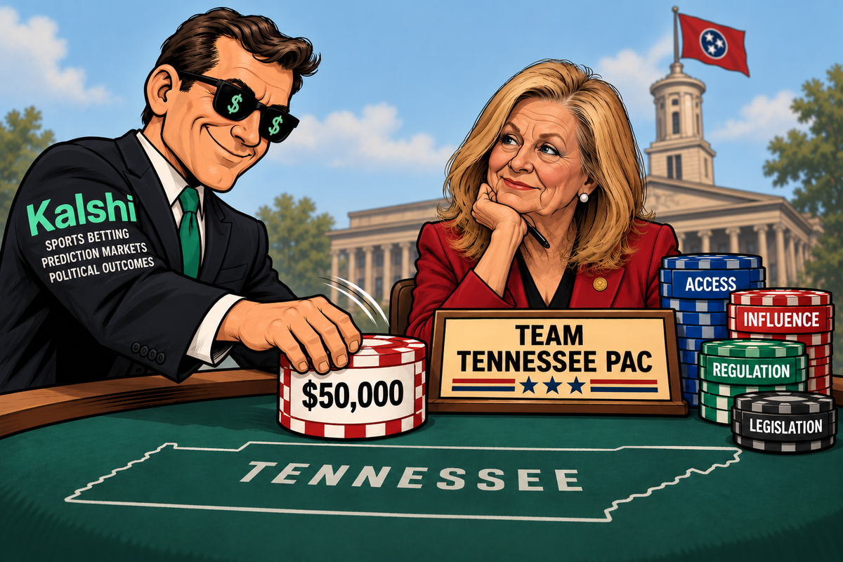 Kalshi's $50,000 Donation to Pro-Blackburn PAC Raises Questions About Gambling Interests Buying Political Influence in Tennessee